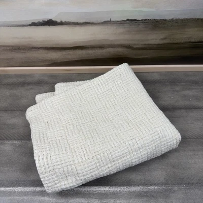 Pottery Barn Ivy Linen Textured Pillow Cover 22”x22” Ivory NWOT - Image 1 of 4