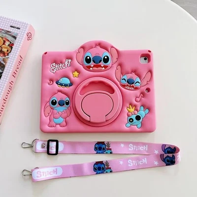 Stitch Kid Stand Case Cover For iPad 2025 11th A16 10th 10.9" mini 7 6 Air Pro - Image 1 of 4
