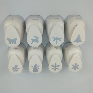 (8) The Paper Studio PUNCHES CHRISTMAS & SUMMER snowman/snowflake Butterfly Flor - Picture 1 of 13