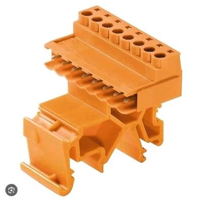 X10 Weidmuller Male PCB Header, 5.08mm Pitch, 8 Way, 1 Row1846150000 SLS 180TB - Image 1 of 2