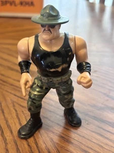 Vintage Sgt Slaughter Series 3 WWF Wrestling Hasbro 1991 Vintage WWE Figur - Bild 1 von 4