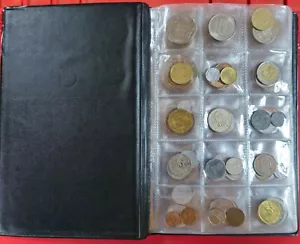 A collection of different types of coins in a folder 177 pieces - Picture 1 of 11
