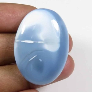 Blue Opal Cabochon 35x25mm 51 Cts Natural Opal Owyhee Smooth Oval Gems DIY OP-88 - Picture 1 of 9
