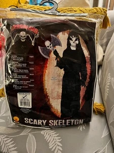 NEW Scary Skeleton MEDIUM Child Halloween Costume - Picture 1 of 2