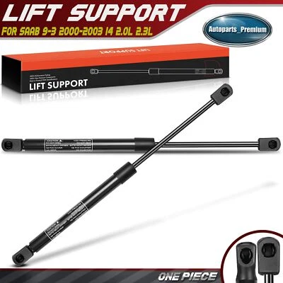 2 piezas soportes de elevación del capó delantero amortiguadores puntales para Saab 9-3 2001 2002 2003 6473QT Foto 1 de 4