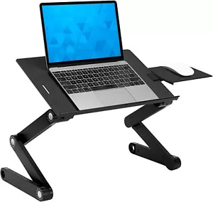 Mount-It! MI-7211 Adjustable Laptop Stand with Built-in Cooling Fans & Mouse Pad - Picture 1 of 7