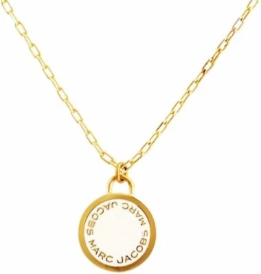 Collar colgante disco logotipo esmalte Marc Jacobs Foto 1 de 3