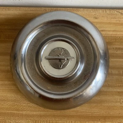 54 55 Oldsmobile dog dish hub cap poverty chrome 88 Super 98 Oem GM Used  Single - Image 1 of 4