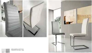 SEDIA IN ECOPELLE PELLE SALA DA PRANZO SOGGIORNO CUCINA MODERNA - Foto 1 di 1