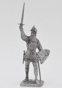 Caballero Francés, 2ª mitad. siglo XIV. Soldado de juguete de hojalata 54 mm (1/32) - Imagen 1 de 6
