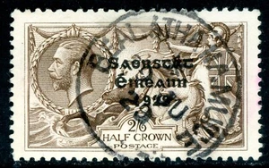 Ireland 1922 Free State 2'6p Light Brown Thom Overprint Scott #56 VFU Q412 - Picture 1 of 6