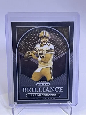 2022 Prizm Aaron Rodgers Brilliance Base Prizm #B-6 Packers - Image 1 of 2