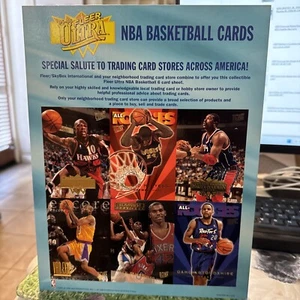 1995/96 FLEER ULTRA NBA UNCUT SHEET-SALUTE TO STORES' RARE-HOF/RC/Olajuwon - Picture 1 of 7