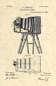 Official Photography Camera US Patent Art Print - Vintage Antique Photo 1885 168 - Picture 1 of 3