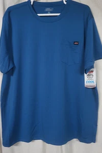 MAGLIETTA DICKIES PERFORMANCE UOMO BLU MANICA CORTA VESTIBILITÀ RILASSATA TASCA/TAGLIA 3XL/NUOVA - Foto 1 di 2