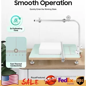 72W Hot Wire Foam Cutter Working Table Tool Sponge Styrofoam Cutting Machine New - Picture 1 of 16
