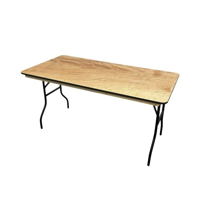 Varnished 5ft Wooden Table, Varnished Exhibition Tables, DIY Tables, Very Strong - Image 1 of 4