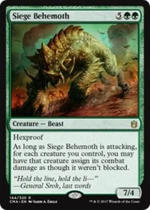 SIEGE BEHEMOTH NM Commander Anthology MTG Green - Beast Rare - Bild 1 von 1