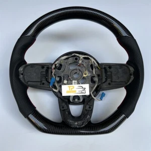 Real Carbon Fiber Steering Wheel For MINI Cooper 2014-2020 R56/F54/F55/F56/F57 - Picture 1 of 8