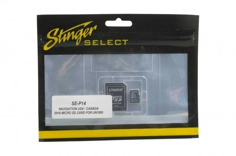 Stinger SE-P14 2018 GPS Navigation USA/Canada MicroSD Card for UN1880 - Image 1 of 1