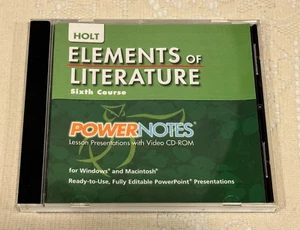 Holt Elements of Literature Sixth Course Power Notes (CD-Rom)Lesson Presentation - Picture 1 of 18