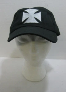 Iron Cross Fatigue Cap Baseball Hat Alternative Biker Punk Grunge Goth - Picture 1 of 8