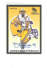 2012 FLEER RETRO ROOKIE SENSATIONS AUTOGRAPHS #RS81 JORDAN JEFFERSON 