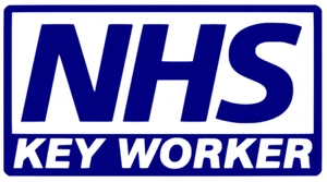 NHS Keyworker Charity Moderno Coche/Furgoneta Pegatina Enfermera/Médico Ventana Pared Hospital - Imagen 1 de 3