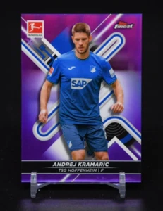 2021-22 Topps Finest Bundesliga Purple #82 Andrej Kramaric 43/250 TSG Hoffenheim - Picture 1 of 2