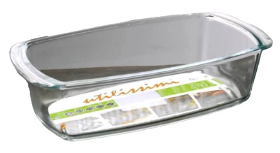 PIROFILA VETRO RETTANGOLARE TEGLIA FORNO ALTA ANTIADERENTE Lasagnera 27*14*7 cm - Immagine 1 di 4