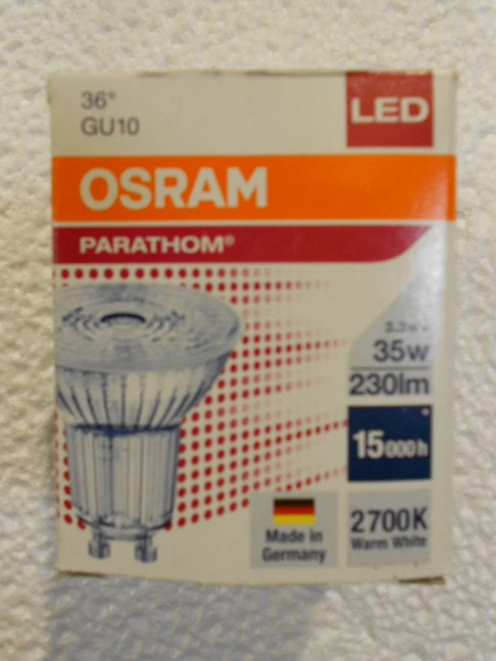 Osram Ledvance LEDS Star PAR16 35 36° 2,6W/827 GU10 LED Lampe (958036)
