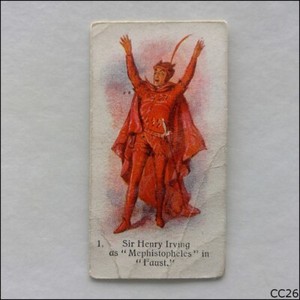 John Player Players Past & Present #1 Henry Irving 1916 Cigarette Card (CC26)