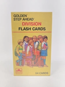 Vintage 1984 GOLDEN STEP AHEAD Division Flash Cards NOS - Picture 1 of 2