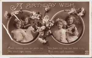 Victorian Kids Vintage RPPC B194 - Imagen 1 de 2