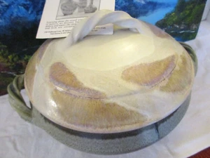 Hoffmann Keramik Doppelgriff bedeckt Kasserolle Handarbeit/signiert mit Papieren - Bild 1 von 13