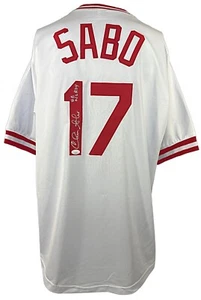 Chris Sabo autographed signed inscribed jersey MLB Cincinnati Reds JSA COA - Picture 1 of 4