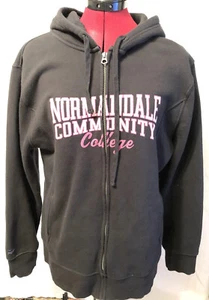 JanSport Full Zip Hoodie Sweatshirt Normandale Community College Womens Size Lg - Picture 1 of 8
