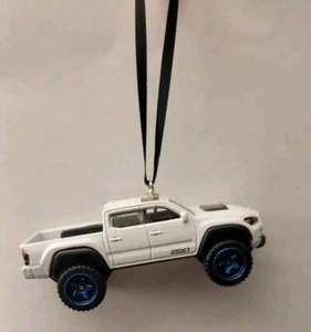 20 adornos de coche de Navidad personalizados Toyota Tacoma 1/64 blanco fundido a presión - Imagen 1 de 2