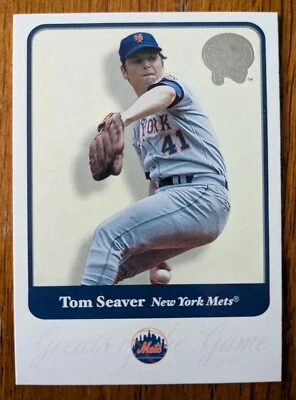 TOM SEAVER, 2001 FLEER GREATS OF THE GAME #89, METS - Image 1 of 2