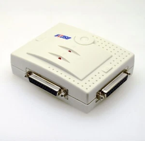 2-Way DB25 Auto Switch Box Parallel DB25 2 Computers to 1 Printer / Scanner - Picture 1 of 5