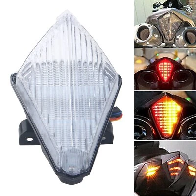 Motorcycle LED Clear Tail Light Turn Signals For YAMAHA YZF-R1 YZF R1 2007-2008 — 第 1/4 张图片