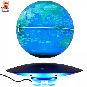 6" Magnetic Levitating Floating Globe World Map LED Light Night Lamp Home Decor - Picture 1 of 20