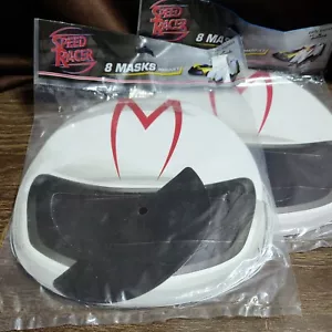 2 - 8 (16 Total) Speed Racer Hallmark Cardboard Party Masks NEW SEALED - Picture 1 of 10