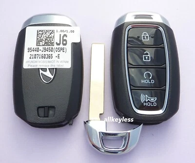 NEW OEM 2021-2023 HYUNDAI KONA keyless entry smart remote fob 95440-J9450 +KEY - Image 1 of 4