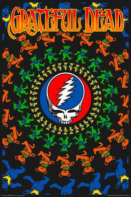 Grateful Dead - Non-Flocked Blacklight Poster 24  X 36  • 12.99$