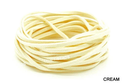 3mm Superior Quality Faux Suede Cord Leather Lace Beading String Bracelet Making - Image 1 of 3