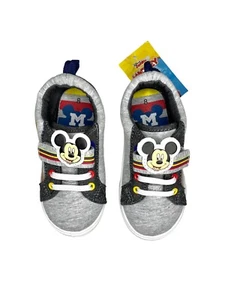 Mickey Mouse Disney Junior Jungen Kleinkind Freizeit Turnschuhe Schuhe grau Gr. 8 Neu mit Etikett - Bild 1 von 8