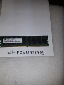 MICRON 1GB DIMM DDR1 DDR PC2100E PC2100 266MHZ 266 184PIN 184 ECC 1RX8 - Picture 1 of 1