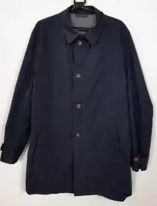 Massimo Dutti Trench Coat Dark Blue Size XL - Picture 1 of 6