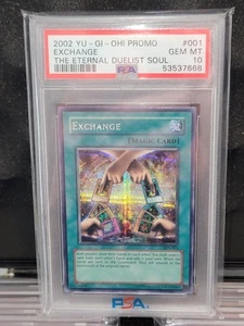 PSA 10 Exchange EDS-001 Eternal Duelist Soul 2002 Promo Yugioh Card GEM MINT - Picture 1 of 2